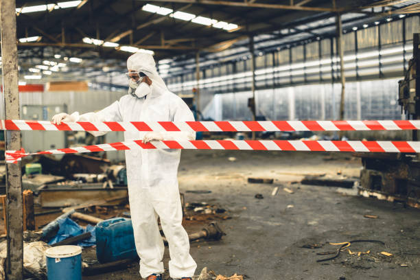 Professional Drug Lab Cleanup technician working in Lewiston, CA